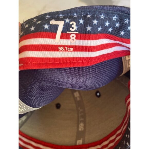 New Era Chicago Cubs 59Fifty Fitted Patriotic Stars & Stripes American Hat Cap S - Picture 8 of 8